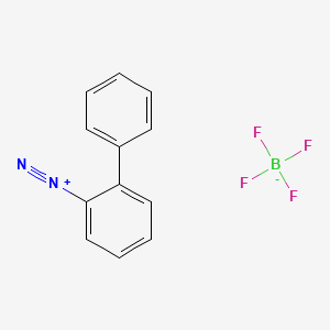 molecular formula C12H9BF4N2 B13665362 Biphenyldiazonium tetrafluoroborate 