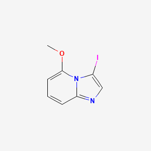 molecular formula C8H7IN2O B13665367 3-Iodo-5-methoxyimidazo[1,2-a]pyridine 