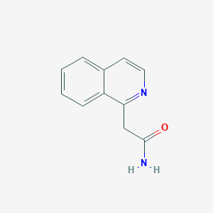 molecular formula C11H10N2O B13665376 2-(Isoquinolin-1-yl)acetamide 