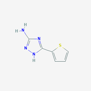 molecular formula C6H6N4S B1366538 3-(2-Thienyl)-1H-1,2,4-triazol-5-amine CAS No. 4922-99-0