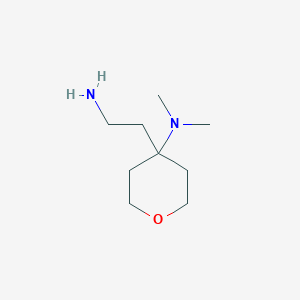 4-(2-aminoethyl)-N,N-dimethyltetrahydro-2H-pyran-4-amine