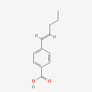 molecular formula C12H14O2 B1366540 4-pent-1-enyl-benzoic acid CAS No. 202798-06-9