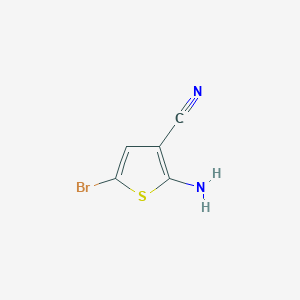 molecular formula C5H3BrN2S B13665410 2-Amino-5-bromothiophene-3-carbonitrile 