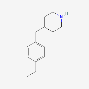 molecular formula C14H21N B1366543 4-(4-Ethyl-benzyl)-piperidine CAS No. 781595-51-5