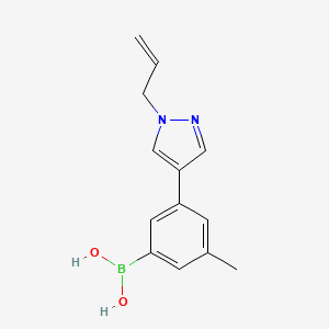 molecular formula C13H15BN2O2 B13665445 3-(1-Allyl-4-pyrazolyl)-5-methylphenylboronic Acid 