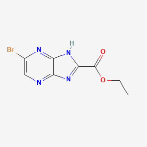 molecular formula C8H7BrN4O2 B13665452 Ethyl 6-Bromo-1H-imidazo[4,5-b]pyrazine-2-carboxylate 