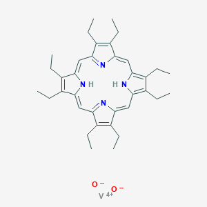 molecular formula C36H46N4O2V B13665474 2,3,7,8,12,13,17,18-Octaethyl-21,23-dihydroporphyrin;oxygen(2-);vanadium(4+) 