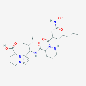 molecular formula C27H44N6O6 B136655 Matlystatin D CAS No. 140638-25-1