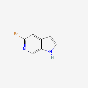 molecular formula C8H7BrN2 B13665574 5-Bromo-2-methyl-1H-pyrrolo[2,3-c]pyridine 
