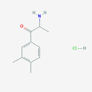 molecular formula C11H16ClNO B13665618 2-Amino-1-(3,4-dimethylphenyl)-1-propanone Hydrochloride CAS No. 5861-96-1