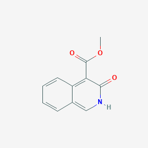 molecular formula C11H9NO3 B13665663 Methyl 3-hydroxyisoquinoline-4-carboxylate 
