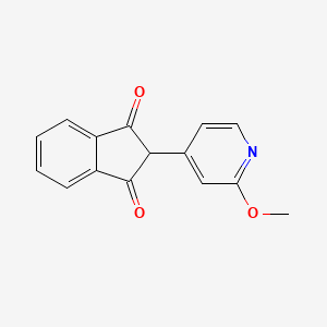molecular formula C15H11NO3 B13665709 2-(2-Methoxypyridin-4-yl)-1H-indene-1,3(2H)-dione 