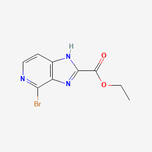 molecular formula C9H8BrN3O2 B13665725 Ethyl 4-Bromo-1H-imidazo[4,5-c]pyridine-2-carboxylate 