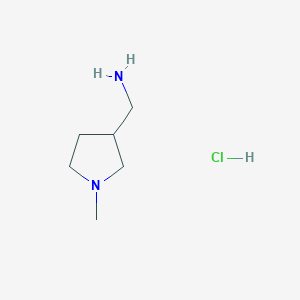 molecular formula C6H15ClN2 B13665842 (1-Methylpyrrolidin-3-yl)methanamine hydrochloride 