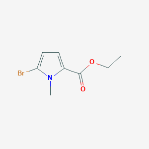 molecular formula C8H10BrNO2 B13665879 Ethyl 5-bromo-1-methyl-1H-pyrrole-2-carboxylate 