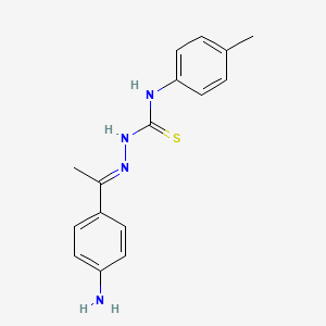 1-[(E)-1-(4-aminophenyl)ethylideneamino]-3-(4-methylphenyl)thiourea