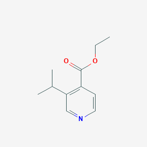 molecular formula C11H15NO2 B13665887 Ethyl 3-isopropylisonicotinate 