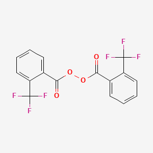 molecular formula C16H8F6O4 B13665896 Bis[2-(trifluoromethyl)benzoyl] Peroxide 