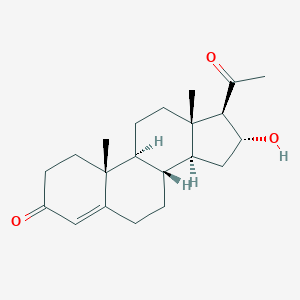 molecular formula C21H30O3 B136659 16α-羟基孕酮 CAS No. 438-07-3