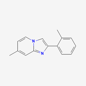 molecular formula C15H14N2 B13665901 7-Methyl-2-(o-tolyl)imidazo[1,2-a]pyridine 