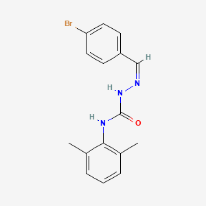 1-[(Z)-(4-bromophenyl)methylideneamino]-3-(2,6-dimethylphenyl)urea
