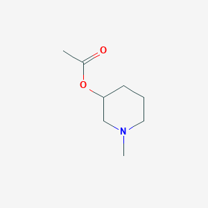 molecular formula C8H15NO2 B13665957 1-Methyl-3-acetoxy-azacyclohexane 