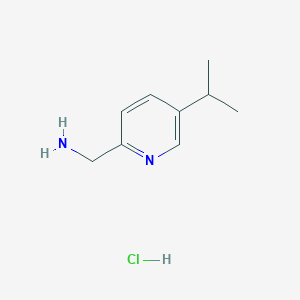 molecular formula C9H15ClN2 B13665965 (5-Isopropylpyridin-2-yl)methanamine hydrochloride 