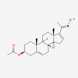 [(3S,8R,9S,10R,13S,14S)-17-[(E)-N-hydroxy-C-methylcarbonimidoyl]-10,13-dimethyl-2,3,4,7,8,9,11,12,14,15-decahydro-1H-cyclopenta[a]phenanthren-3-yl] acetate