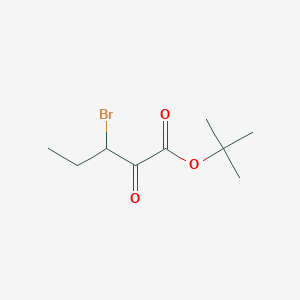 molecular formula C9H15BrO3 B13665985 tert-Butyl 3-bromo-2-oxopentanoate 