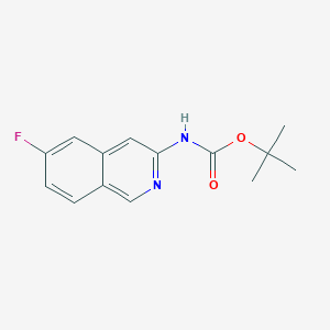 molecular formula C14H15FN2O2 B13665991 tert-Butyl (6-fluoroisoquinolin-3-yl)carbamate 