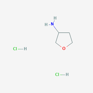 molecular formula C4H11Cl2NO B13666034 Tetrahydrofuran-3-amine dihydrochloride 