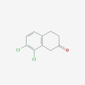 molecular formula C10H8Cl2O B13666057 7,8-Dichloro-3,4-dihydronaphthalen-2(1H)-one CAS No. 82302-33-8