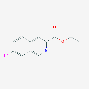 molecular formula C12H10INO2 B13666060 Ethyl 7-iodoisoquinoline-3-carboxylate 