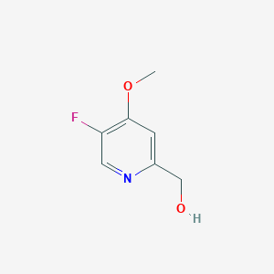 molecular formula C7H8FNO2 B13666067 (5-Fluoro-4-methoxypyridin-2-yl)methanol 