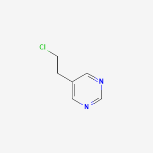 molecular formula C6H7ClN2 B13666076 5-(2-Chloroethyl)pyrimidine 