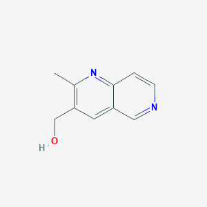 molecular formula C10H10N2O B13666094 (2-Methyl-1,6-naphthyridin-3-yl)methanol 