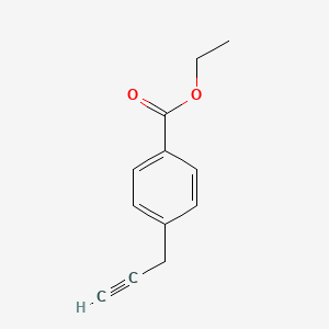 molecular formula C12H12O2 B13666102 Ethyl 4-(prop-2-yn-1-yl)benzoate 