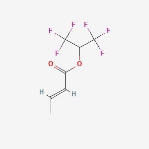 molecular formula C7H6F6O2 B1366615 Hexafluoroisopropyl crotonate 