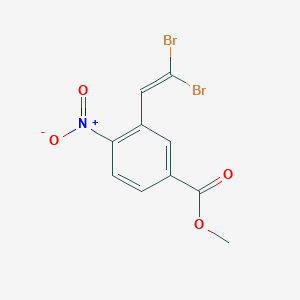 molecular formula C10H7Br2NO4 B13666190 Methyl 3-(2,2-dibromovinyl)-4-nitrobenzoate 