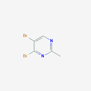 molecular formula C5H4Br2N2 B13666207 4,5-Dibromo-2-methylpyrimidine 