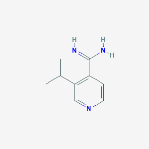 molecular formula C9H13N3 B13666214 3-Isopropylisonicotinimidamide 
