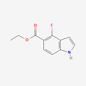molecular formula C11H10FNO2 B13666235 Ethyl 4-fluoro-1H-indole-5-carboxylate 