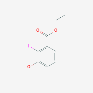 molecular formula C10H11IO3 B13666269 Ethyl 2-iodo-3-methoxybenzoate 