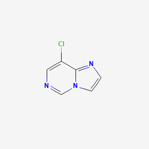molecular formula C6H4ClN3 B13666272 8-Chloroimidazo[1,2-c]pyrimidine 