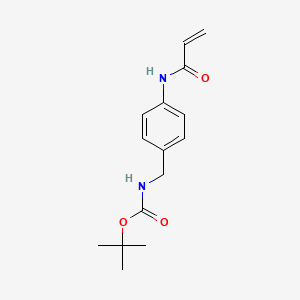 molecular formula C15H20N2O3 B13666326 Tert-butyl (4-acrylamidobenzyl)carbamate 