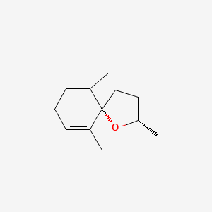 1-Oxaspiro(4.5)dec-6-ene, 2,6,10,10-tetramethyl-, (2S,5S)-