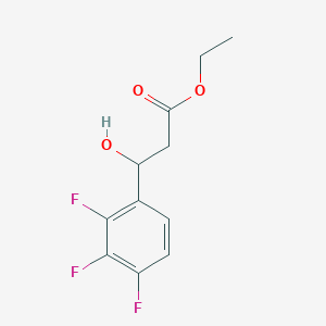 molecular formula C11H11F3O3 B13666390 Ethyl 3-Hydroxy-3-(2,3,4-trifluorophenyl)propanoate 