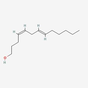 molecular formula C13H24O B1366640 (Z,E)-Trideca-4,7-dien-1-ol CAS No. 57981-61-0