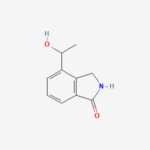 molecular formula C10H11NO2 B13666403 4-(1-Hydroxyethyl)isoindolin-1-one 