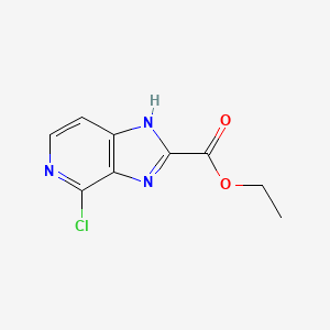 molecular formula C9H8ClN3O2 B13666404 Ethyl 4-Chloro-1H-imidazo[4,5-c]pyridine-2-carboxylate 